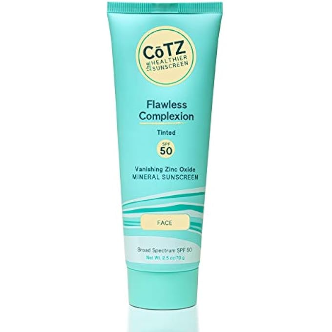 CoTZ CTZ FLAWLESS COMPLEXION TINTED FACIAL MINERAL SUNSCREEN BROAD SPECTRUM SPF 50; 2.5 OZ / 70 G - Image 1